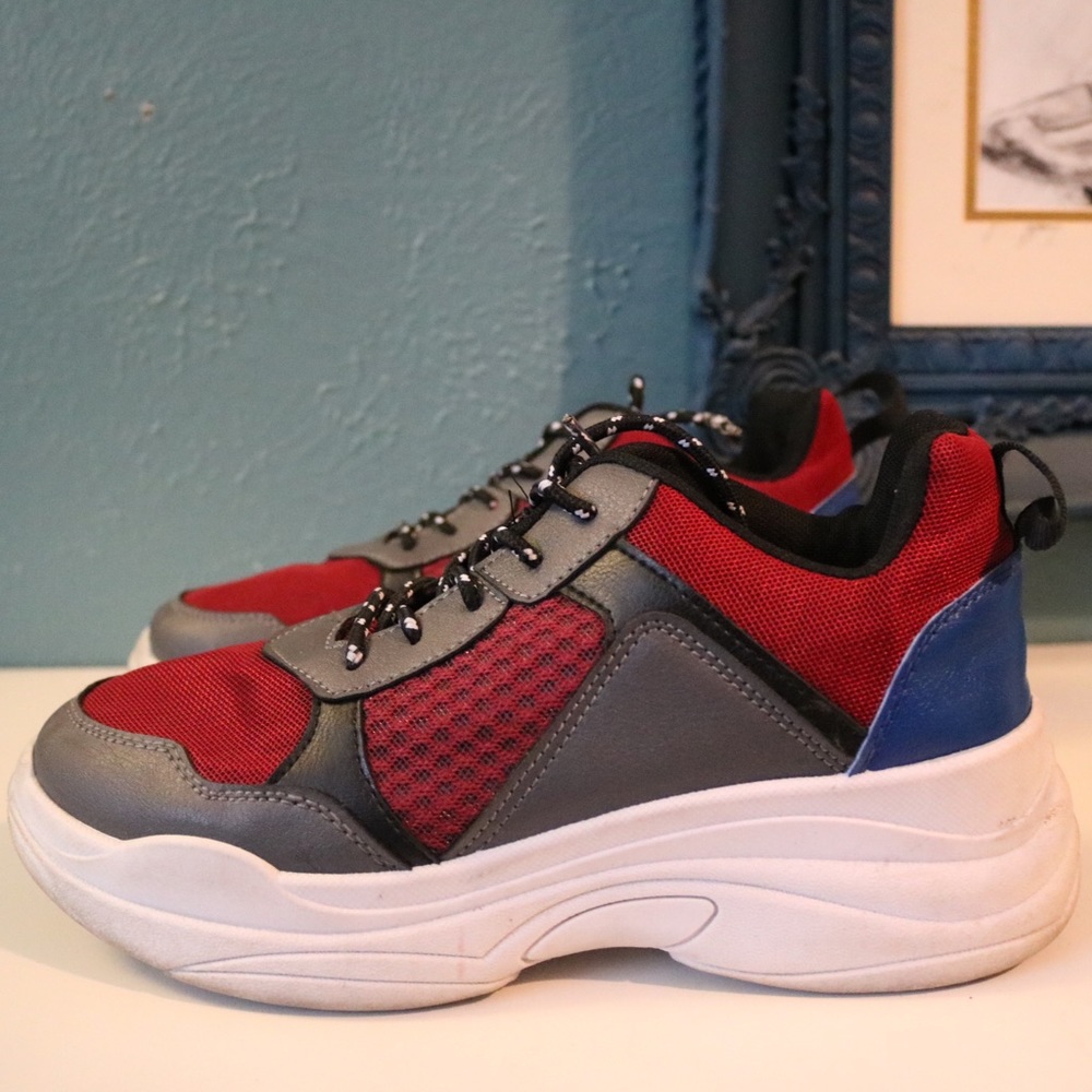 Nastygal sneakers, lightly worn, fits like size 9W